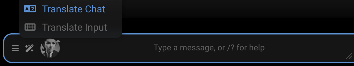 "Translate Chat", "Translate Input"